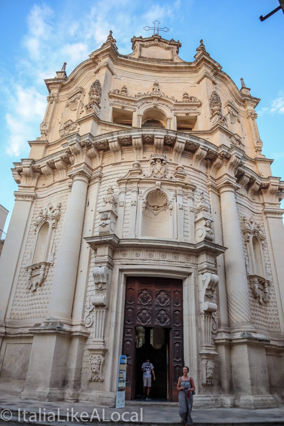 Lecce church path, the Church of San MAtteo