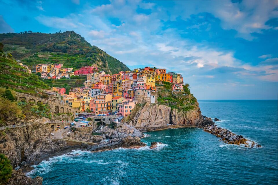 Best places to visit in Italy - Manarola one of the colourfull 5 villages in Cinque Terre, Liguria region of Italy