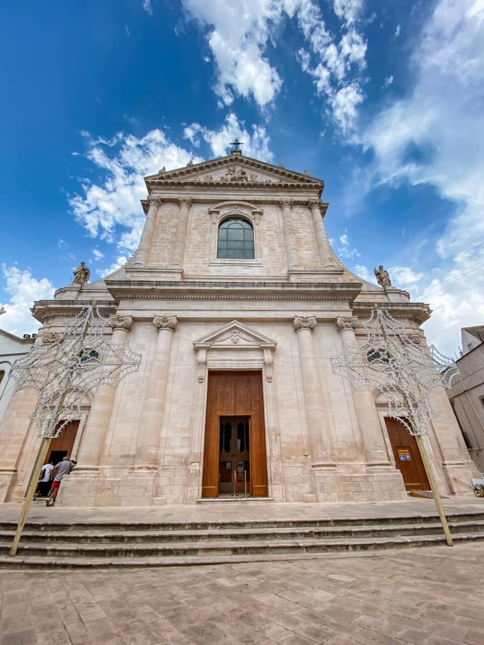 Things to do in Locorotondo: St. Giorgio Church facade, one of the many churches in the historic centre